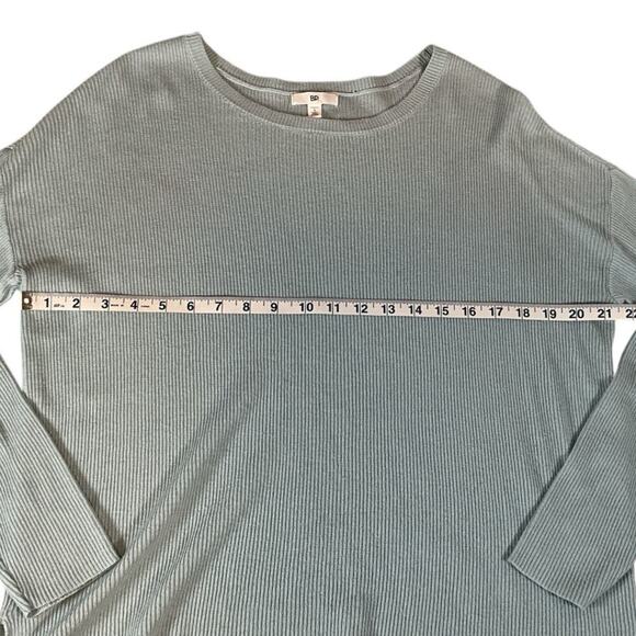 BP. Light Blue Size Small Ribbed Long Sleeve Scoop Neck Top Soft Light Wight - Picture 10 of 12